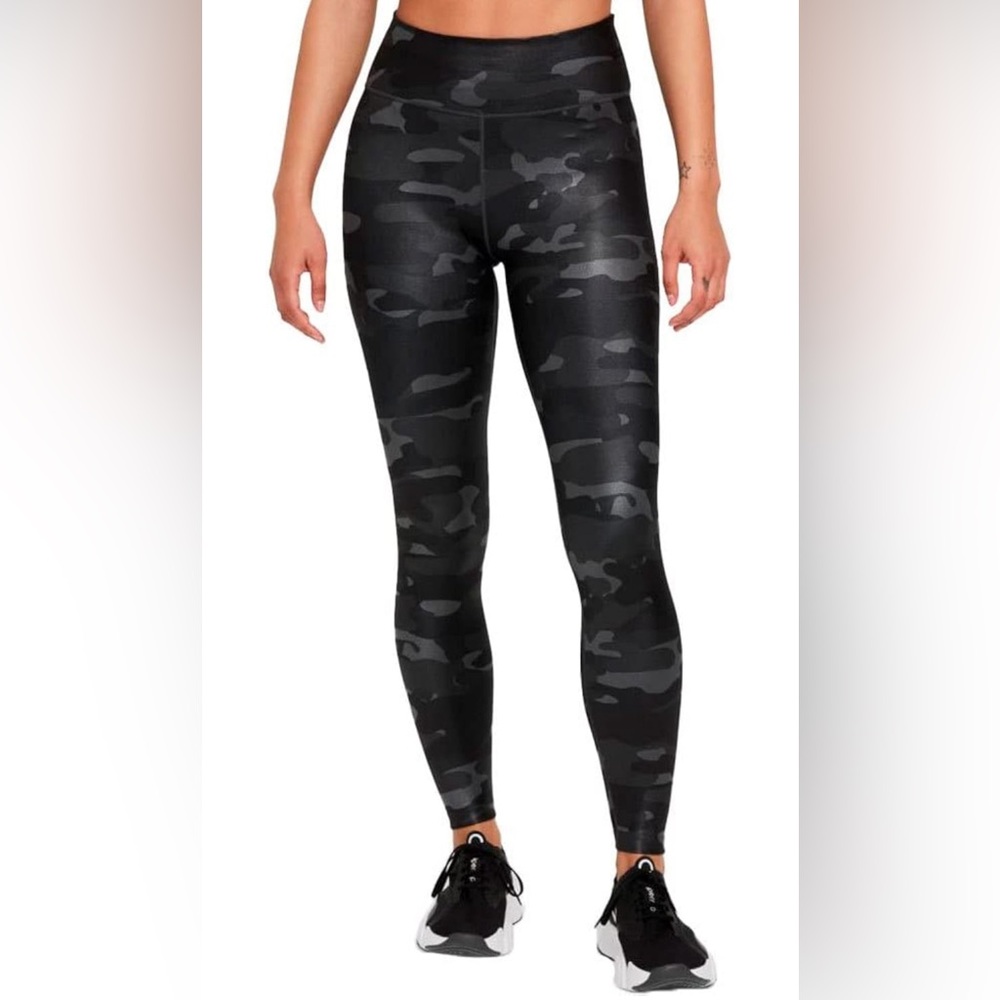 Nike Dri-Fit Mid Rise Camo Shine Leggings L